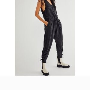 FP Movement Billie Black Sleeveless Jumpsuit